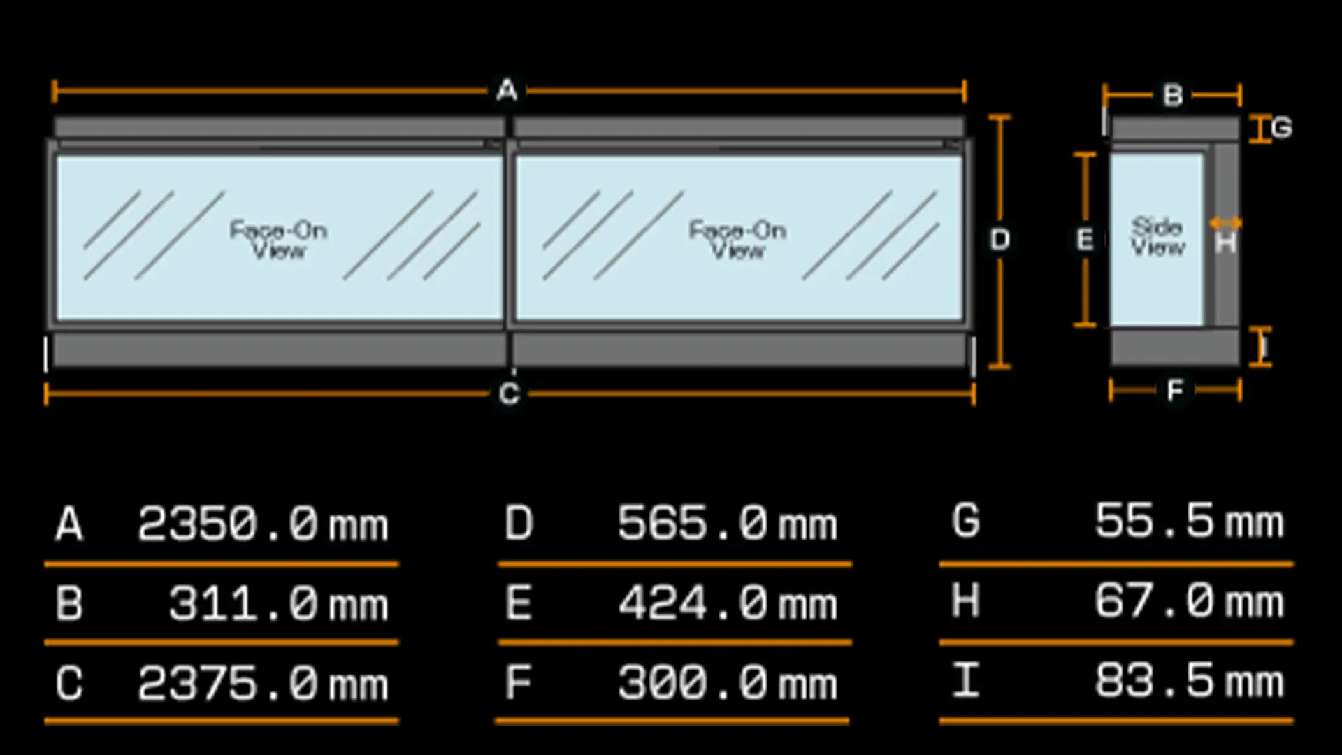 Sizing Table and Dimensions