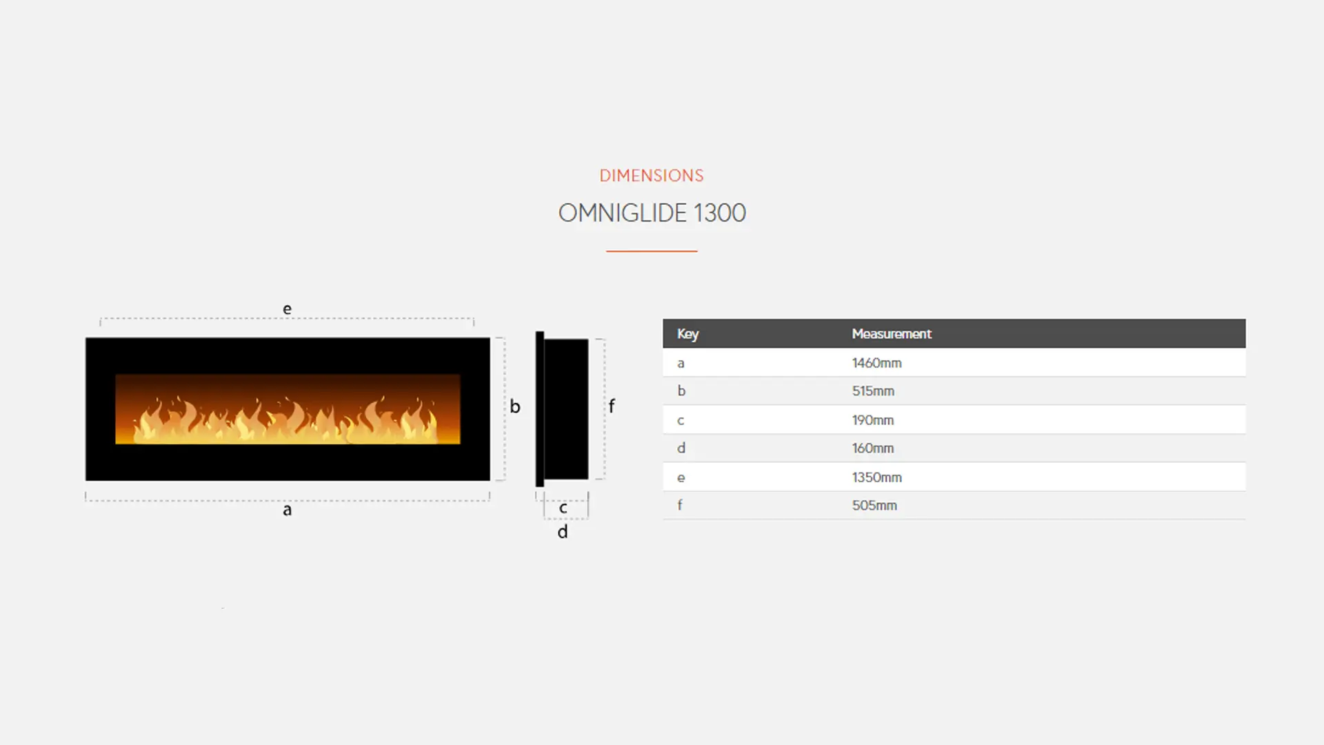 Sizing Table and Dimensions