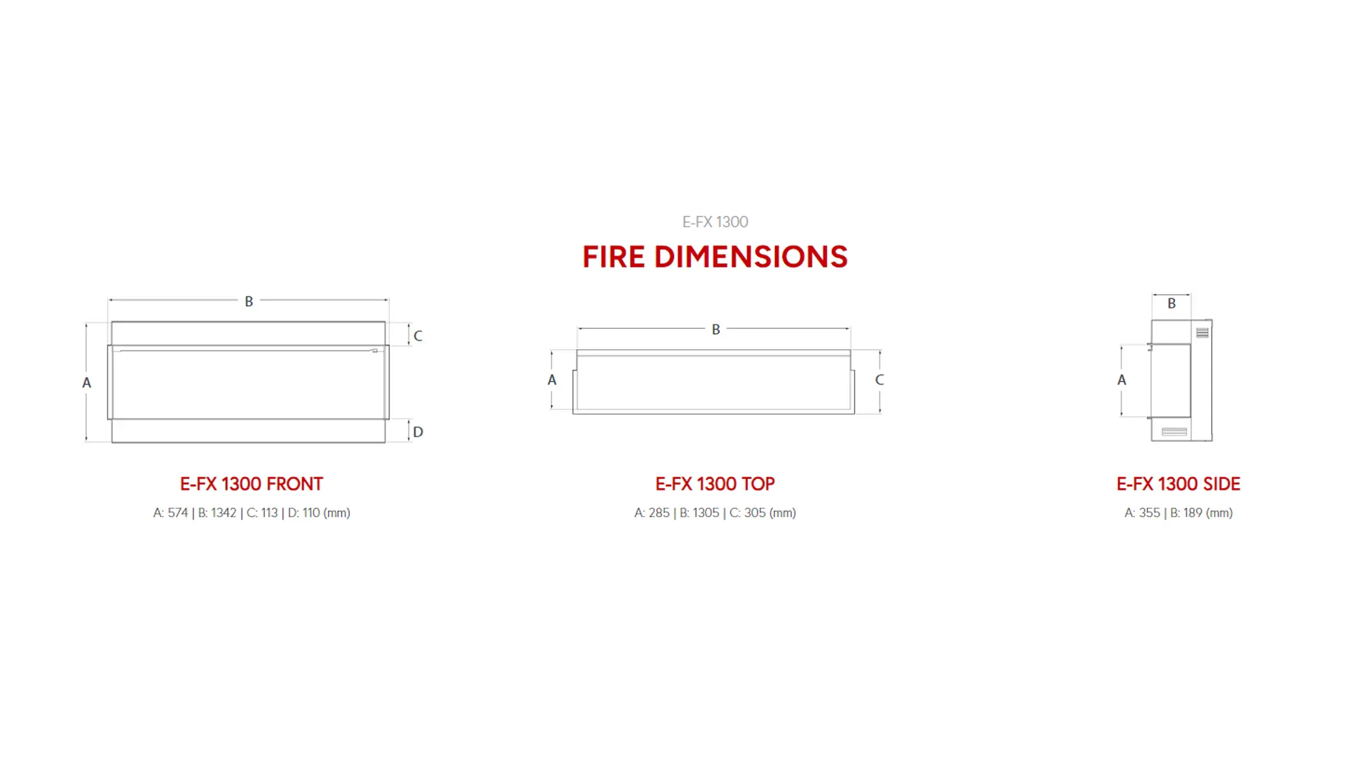 Sizing Table and Dimensions