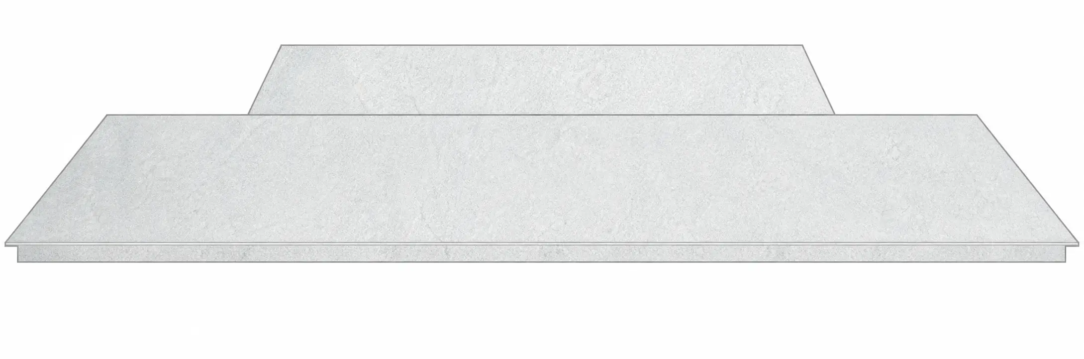Hearth & Back Hearth in Bateig Azul Honed Limestone