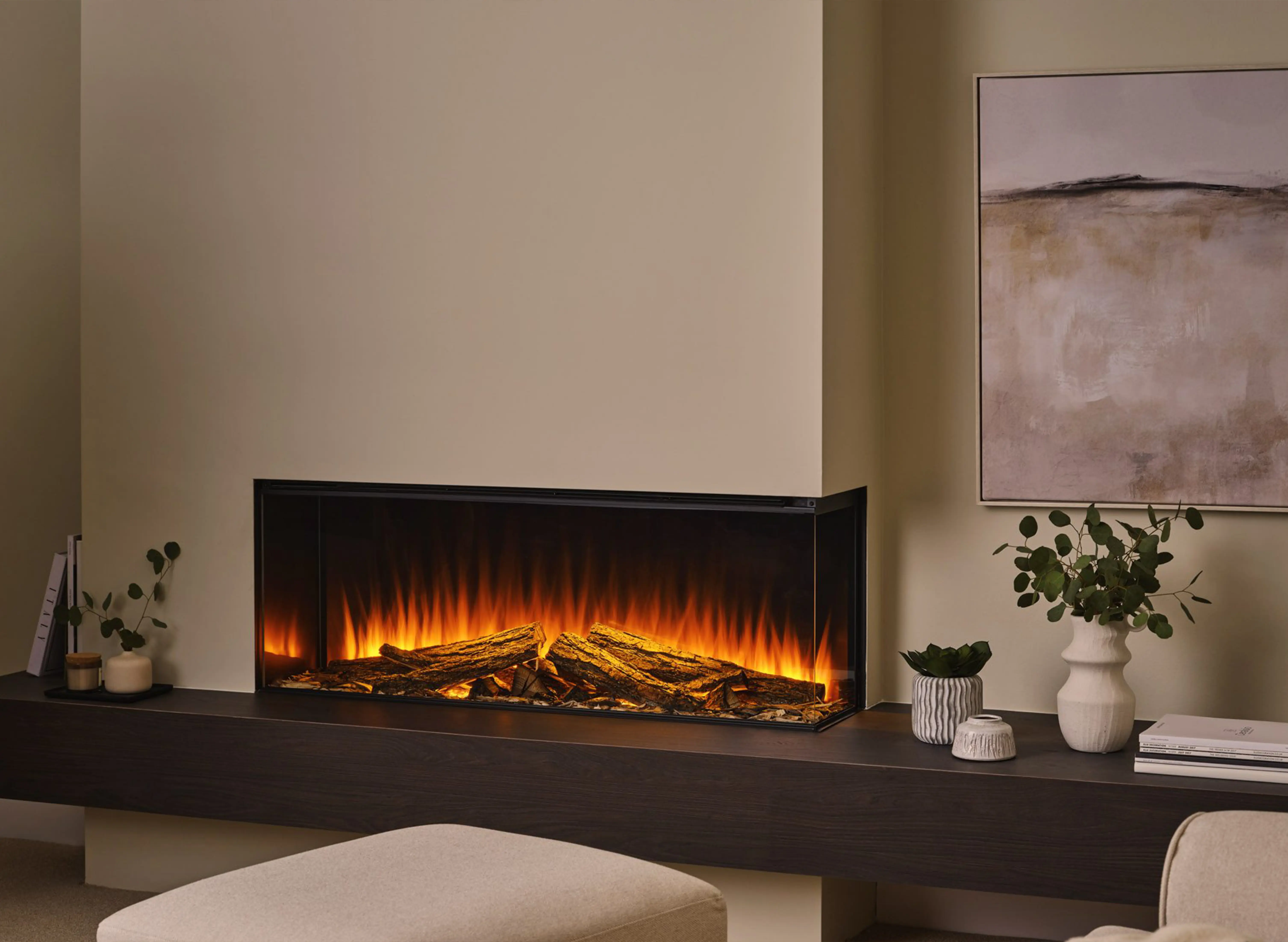 New Forest 1200sq Black Edition Electric Fire