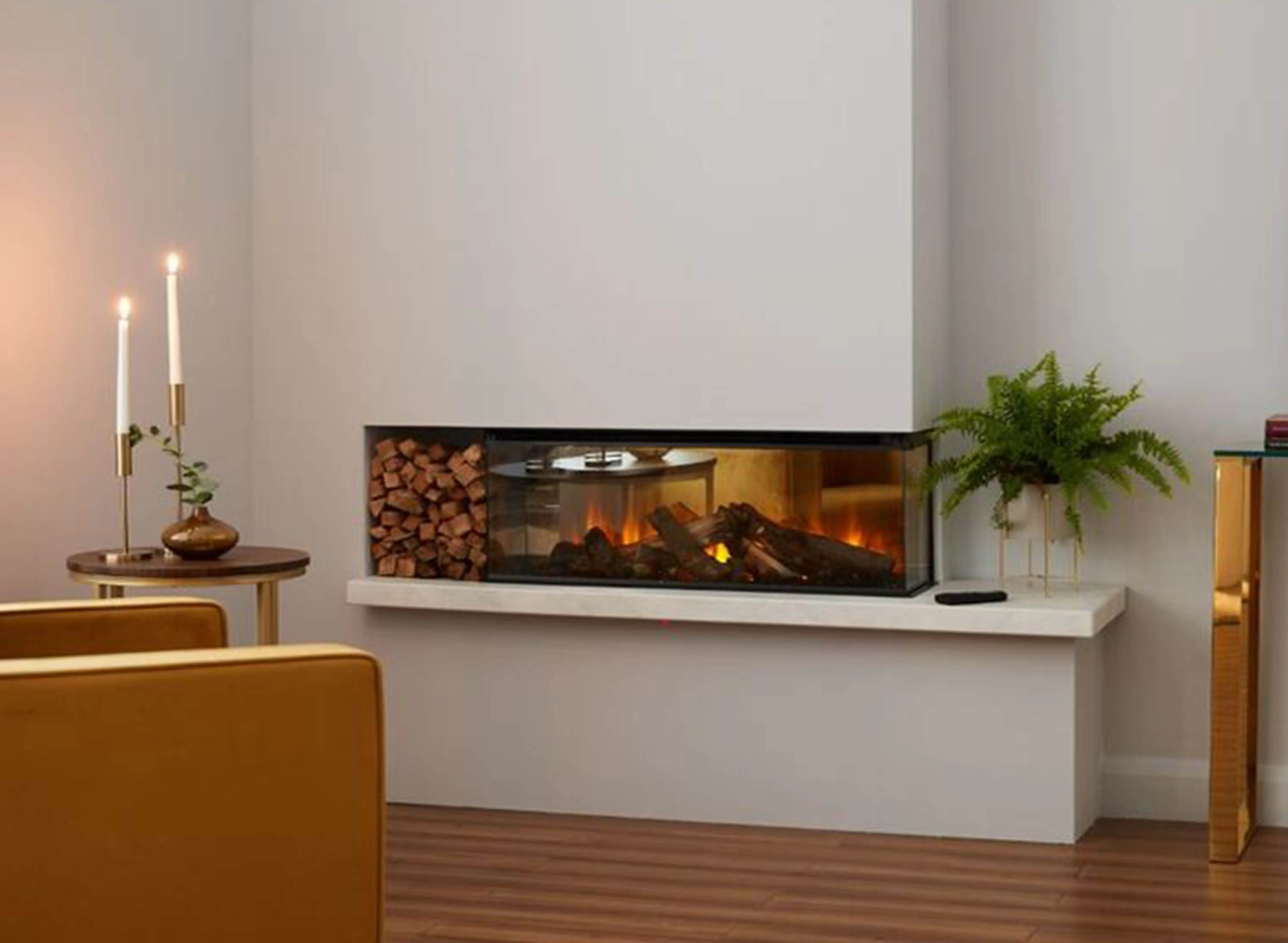 New Forest 870sq Cornered Installation Electric Fire